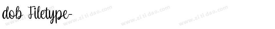 dob Filetype字体转换